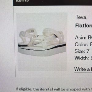 Teva Flatform Universal Mesh Print Size 7.5